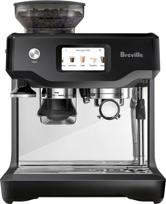 Breville – the Barista Touch Espresso Machine with 15 bars of pressure, Milk Frother and intergrated grinder – Black Truffle